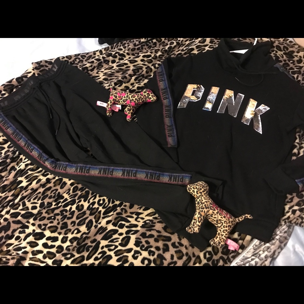 Victorias secret pink bling outfit